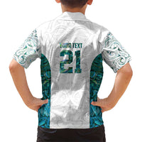 Custom New Zealand Aotearoa Hawaiian Shirt Green Maori Paua Shell Indigenous - Polynesian Pride