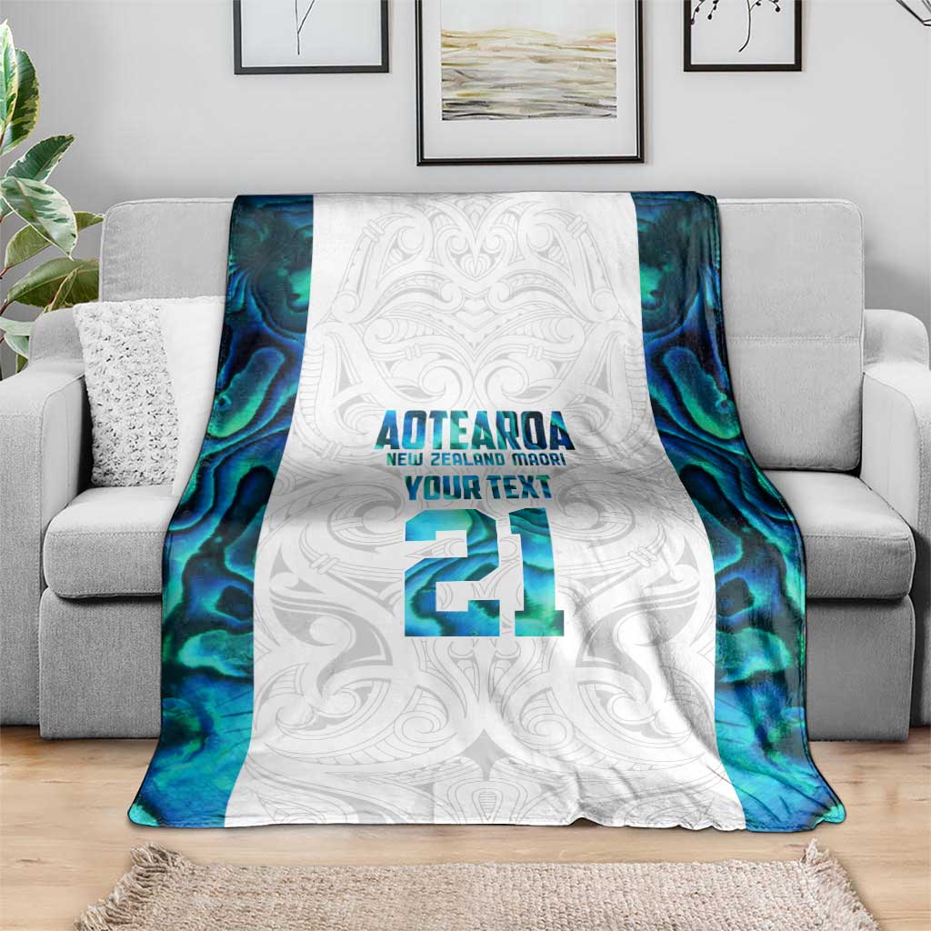 Custom New Zealand Aotearoa Blanket Maori Paua Shell Indigenous - Polynesian Pride
