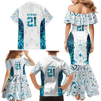 Custom New Zealand Aotearoa Family Matching Mermaid Dress and Hawaiian Shirt Maori Paua Shell Indigenous - Polynesian Pride