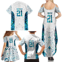 Custom New Zealand Aotearoa Family Matching Summer Maxi Dress and Hawaiian Shirt Maori Paua Shell Indigenous - Polynesian Pride