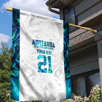 Custom New Zealand Aotearoa Garden Flag Maori Paua Shell Indigenous - Polynesian Pride