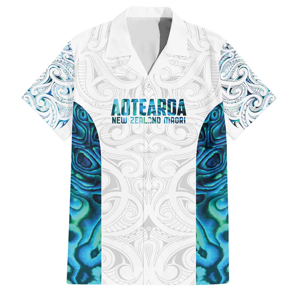 Custom New Zealand Aotearoa Hawaiian Shirt Maori Paua Shell Indigenous - Polynesian Pride