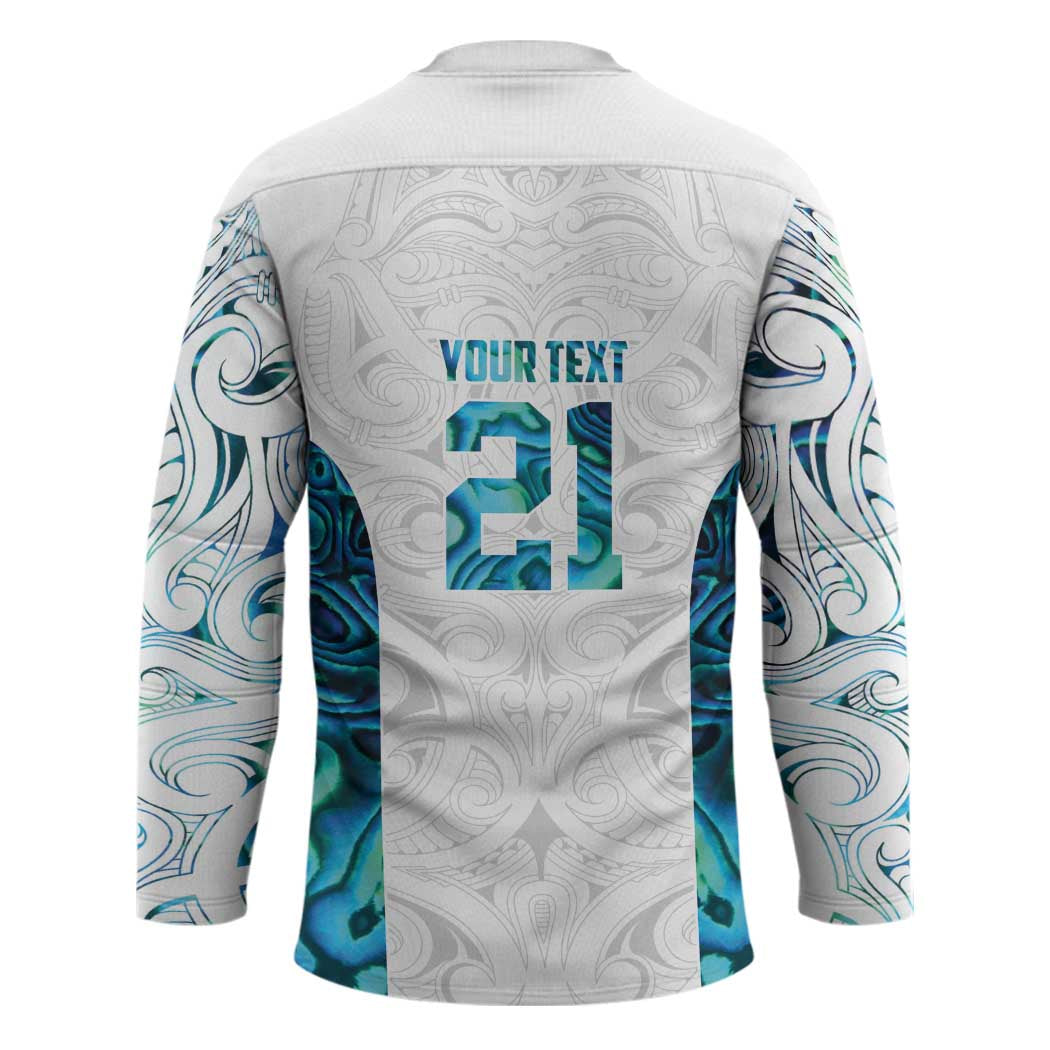 Custom New Zealand Aotearoa Hockey Jersey Maori Paua Shell Indigenous LT9 - Polynesian Pride