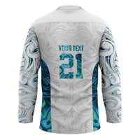 Custom New Zealand Aotearoa Hockey Jersey Maori Paua Shell Indigenous LT9 - Polynesian Pride