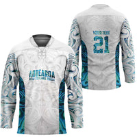 Custom New Zealand Aotearoa Hockey Jersey Maori Paua Shell Indigenous LT9 - Polynesian Pride