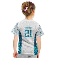 Custom New Zealand Aotearoa Kid T Shirt Maori Paua Shell Indigenous - Polynesian Pride