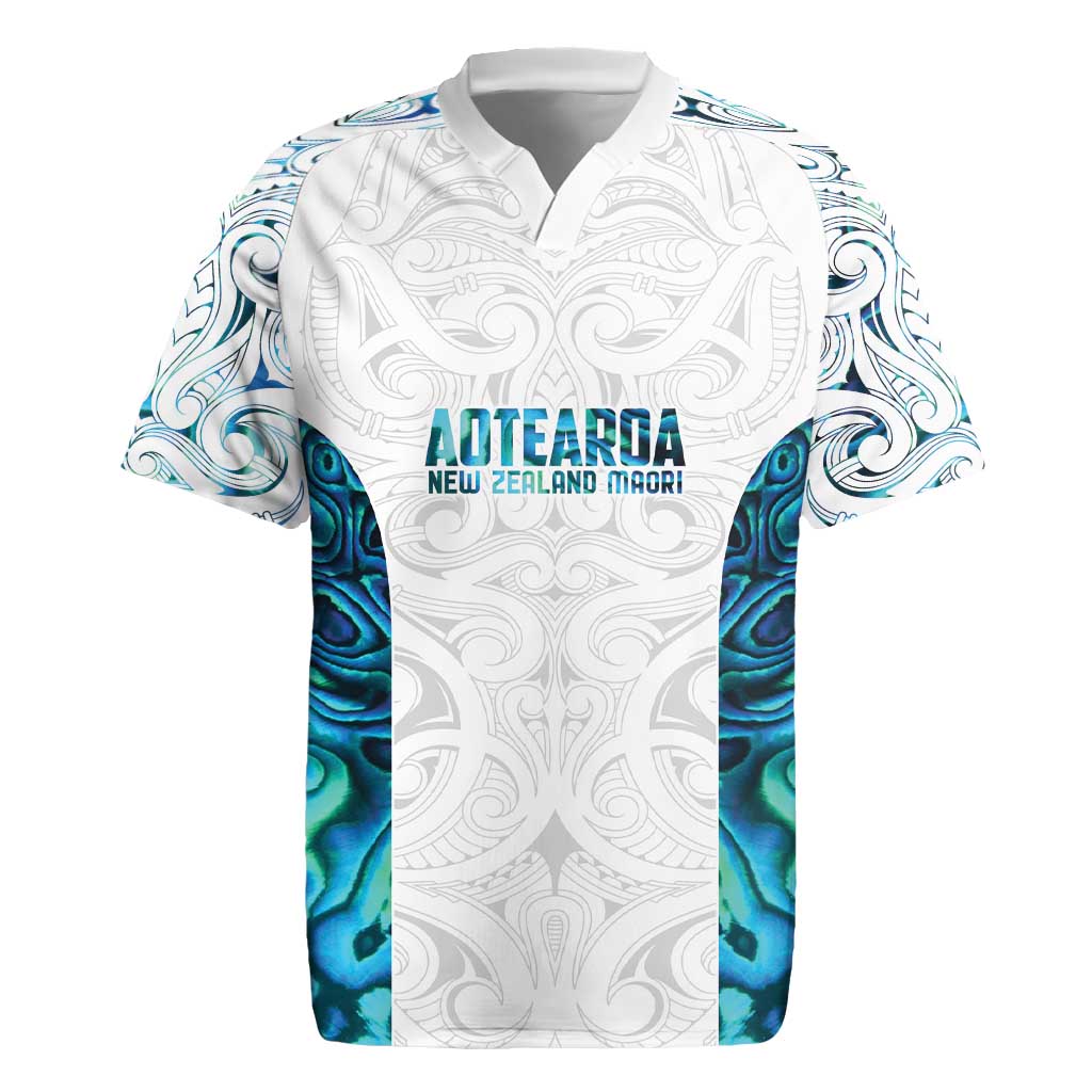 Custom New Zealand Aotearoa Rugby Jersey Maori Paua Shell Indigenous - Polynesian Pride