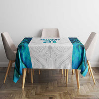 Custom New Zealand Aotearoa Tablecloth Maori Paua Shell Indigenous - Polynesian Pride