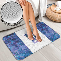 Custom New Zealand Aotearoa Bathroom Set Purple Maori Paua Shell Indigenous - Polynesian Pride