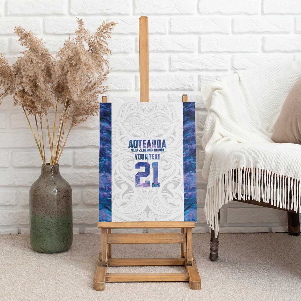 Custom New Zealand Aotearoa Canvas Wall Art Purple Maori Paua Shell Indigenous - Polynesian Pride