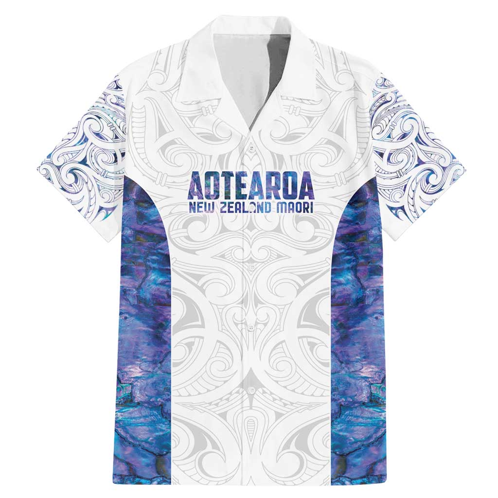 Custom New Zealand Aotearoa Family Matching Mermaid Dress and Hawaiian Shirt Purple Maori Paua Shell Indigenous - Polynesian Pride