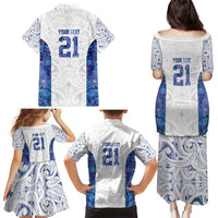 Custom New Zealand Aotearoa Family Matching Puletasi and Hawaiian Shirt Purple Maori Paua Shell Indigenous - Polynesian Pride