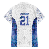 Custom New Zealand Aotearoa Hawaiian Shirt Purple Maori Paua Shell Indigenous - Polynesian Pride