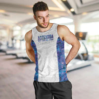 Custom New Zealand Aotearoa Men Tank Top Purple Maori Paua Shell Indigenous - Polynesian Pride