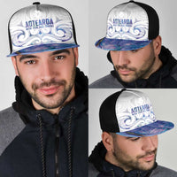 New Zealand Aotearoa Mesh Trucker Cap Purple Maori Papua Shell Indigenous - Polynesian Pride