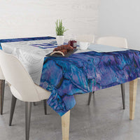Custom New Zealand Aotearoa Tablecloth Purple Maori Paua Shell Indigenous - Polynesian Pride