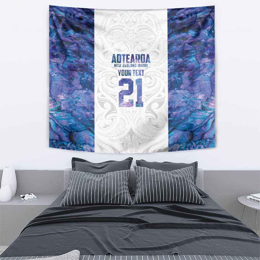 Custom New Zealand Aotearoa Tapestry Purple Maori Paua Shell Indigenous - Polynesian Pride