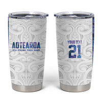 Custom New Zealand Aotearoa Tumbler Cup Purple Maori Paua Shell Indigenous - Polynesian Pride