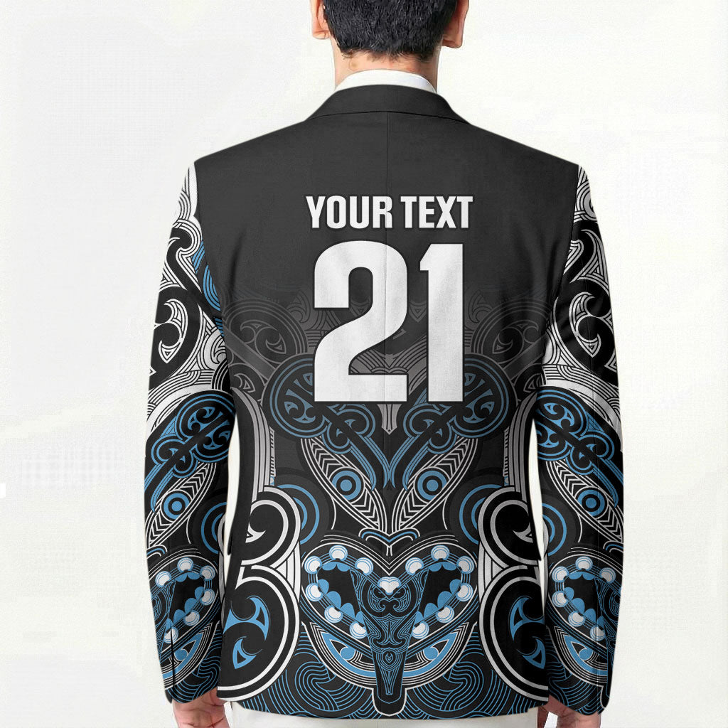 World Cricket Custom New Zealand Blazer Kia kaha nga Potae Pango LT9 - Polynesian Pride
