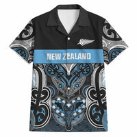 World Cricket Custom New Zealand Hawaiian Shirt Kia kaha nga Potae Pango LT9 Black - Polynesian Pride