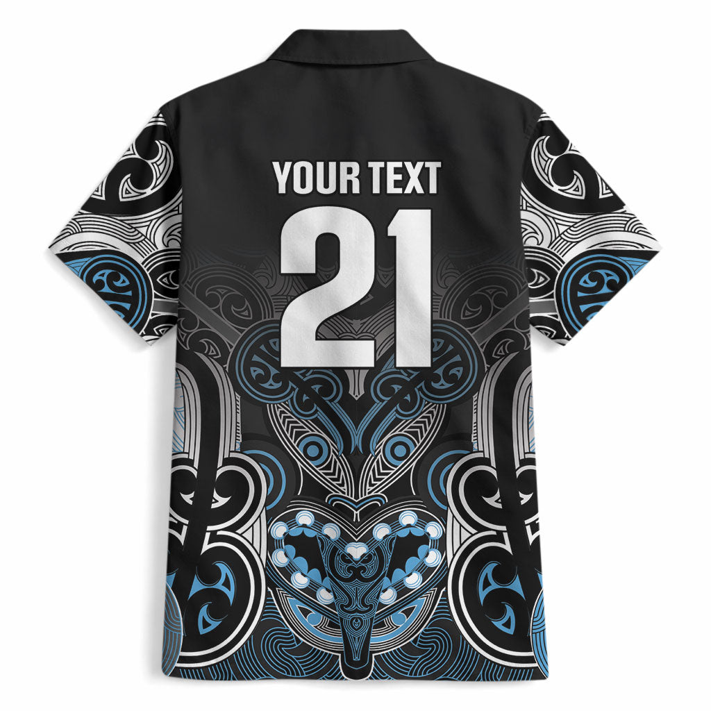World Cricket Custom New Zealand Hawaiian Shirt Kia kaha nga Potae Pango LT9 - Polynesian Pride