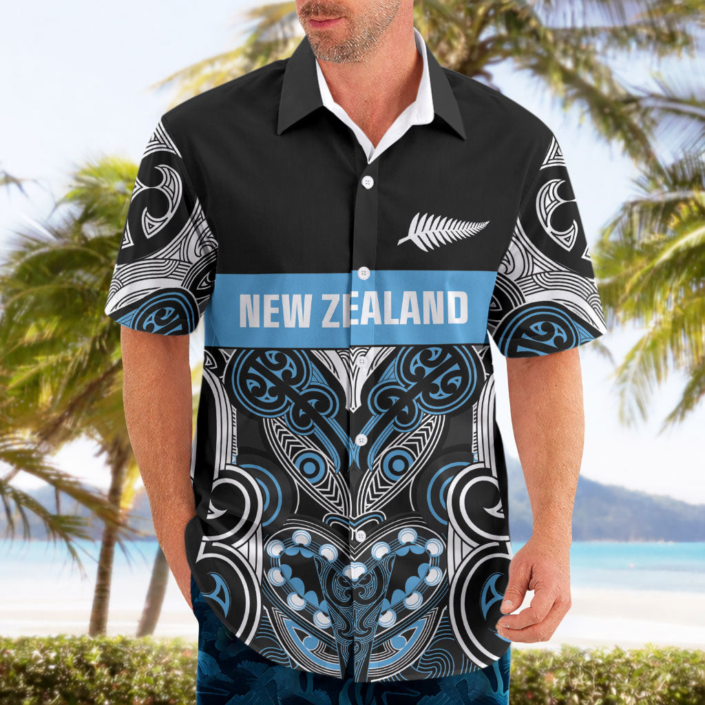 World Cricket Custom New Zealand Hawaiian Shirt Kia kaha nga Potae Pango LT9 - Polynesian Pride