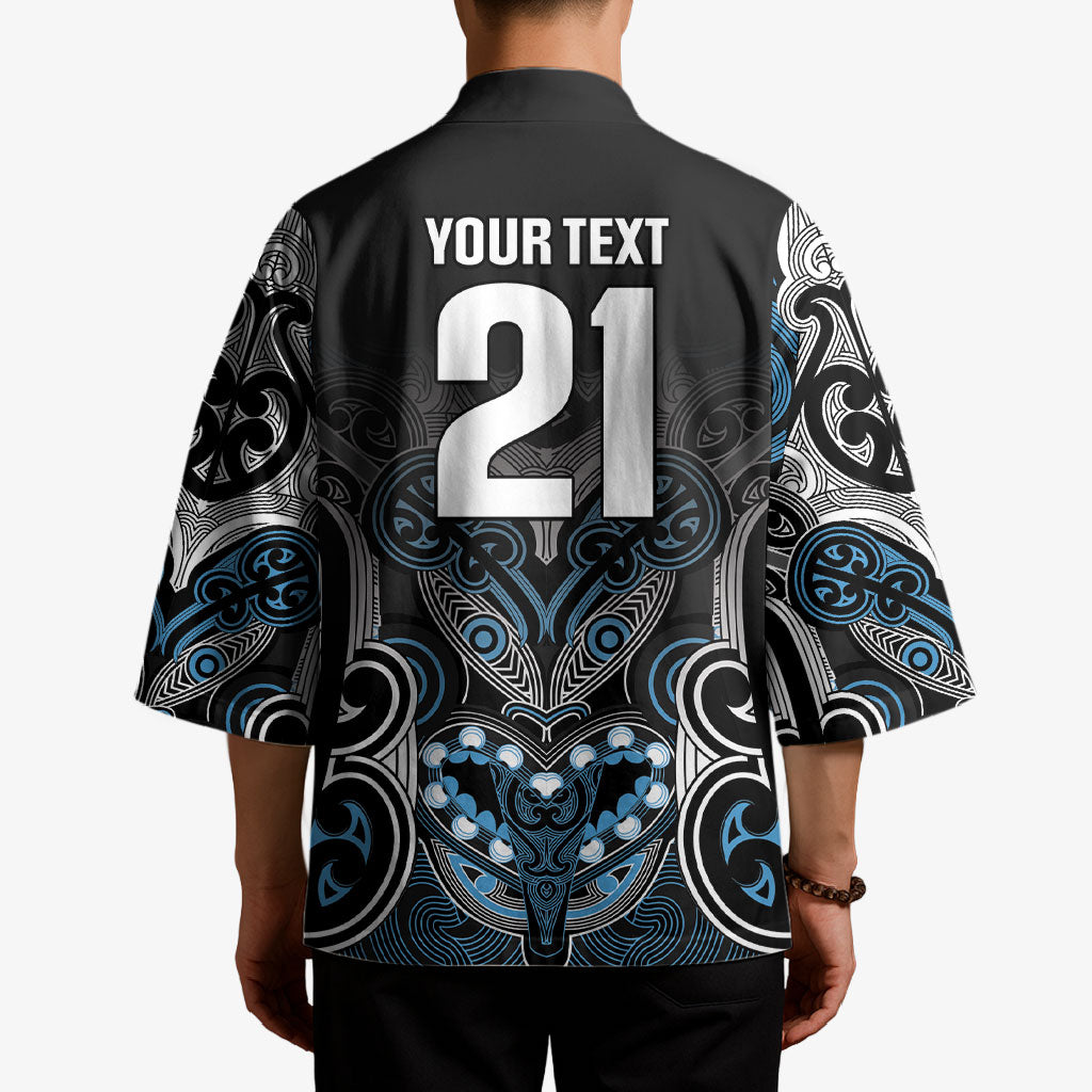 World Cricket Custom New Zealand Kimono Kia kaha nga Potae Pango LT9 - Polynesian Pride