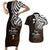 Your Matter Suicide Prevention Couples Matching Short Sleeve Bodycon Dress and Hawaiian Shirt Gold Polynesian Tribal LT9 Gold - Polynesian Pride