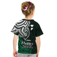 Your Matter Suicide Prevention Kid T Shirt Green Polynesian Tribal LT9 - Polynesian Pride