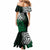 Your Matter Suicide Prevention Mermaid Dress Green Polynesian Tribal LT9 - Polynesian Pride