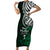 Your Matter Suicide Prevention Short Sleeve Bodycon Dress Green Polynesian Tribal LT9 Long Dress Green - Polynesian Pride