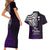 Your Matter Suicide Prevention Couples Matching Short Sleeve Bodycon Dress and Hawaiian Shirt Purple Polynesian Tribal LT9 - Polynesian Pride