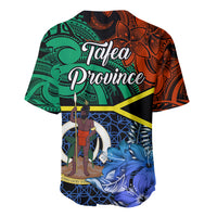Tafea Day Baseball Jersey Vanuatu Sand Drawing With Polynesian Pattern LT9 - Polynesian Pride