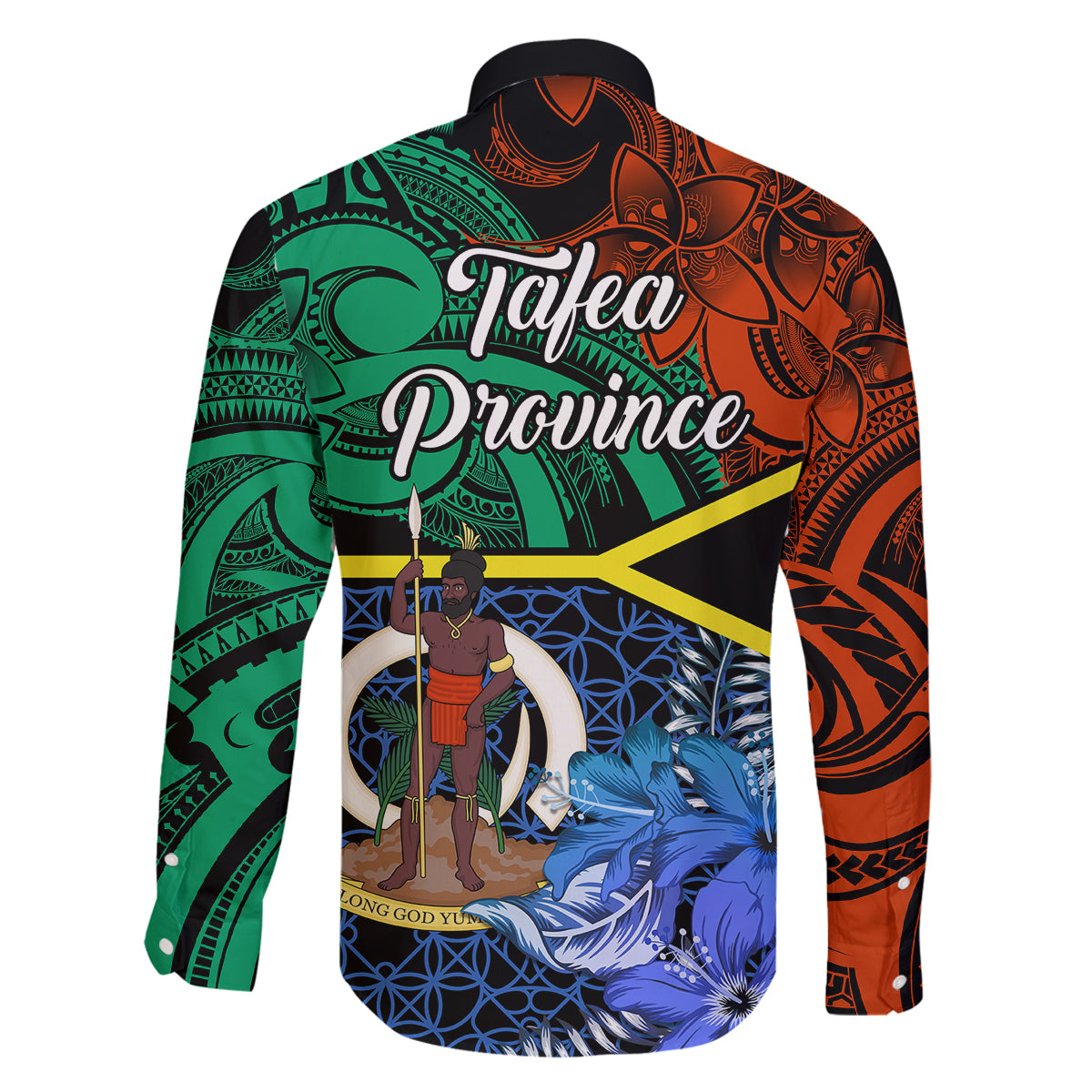 Tafea Day Family Matching Off Shoulder Short Dress and Hawaiian Shirt Vanuatu Sand Drawing With Polynesian Pattern LT9 - Polynesian Pride