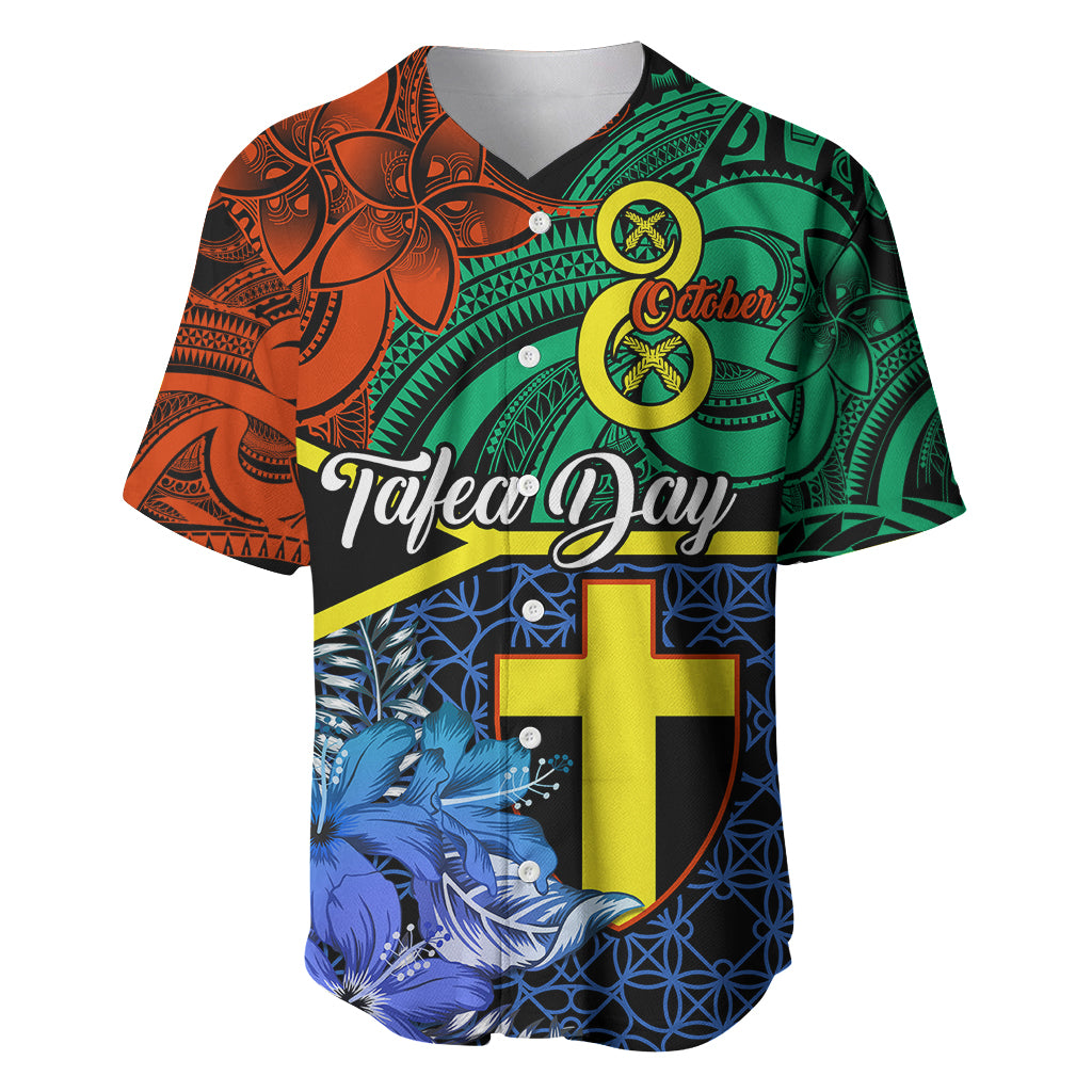 Personalised Tafea Day Baseball Jersey Vanuatu Sand Drawing With Polynesian Pattern LT9 Blue - Polynesian Pride