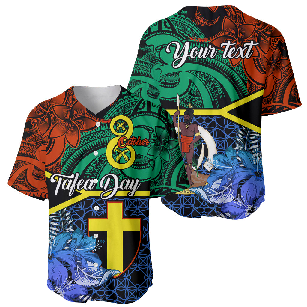 Personalised Tafea Day Baseball Jersey Vanuatu Sand Drawing With Polynesian Pattern LT9 - Polynesian Pride
