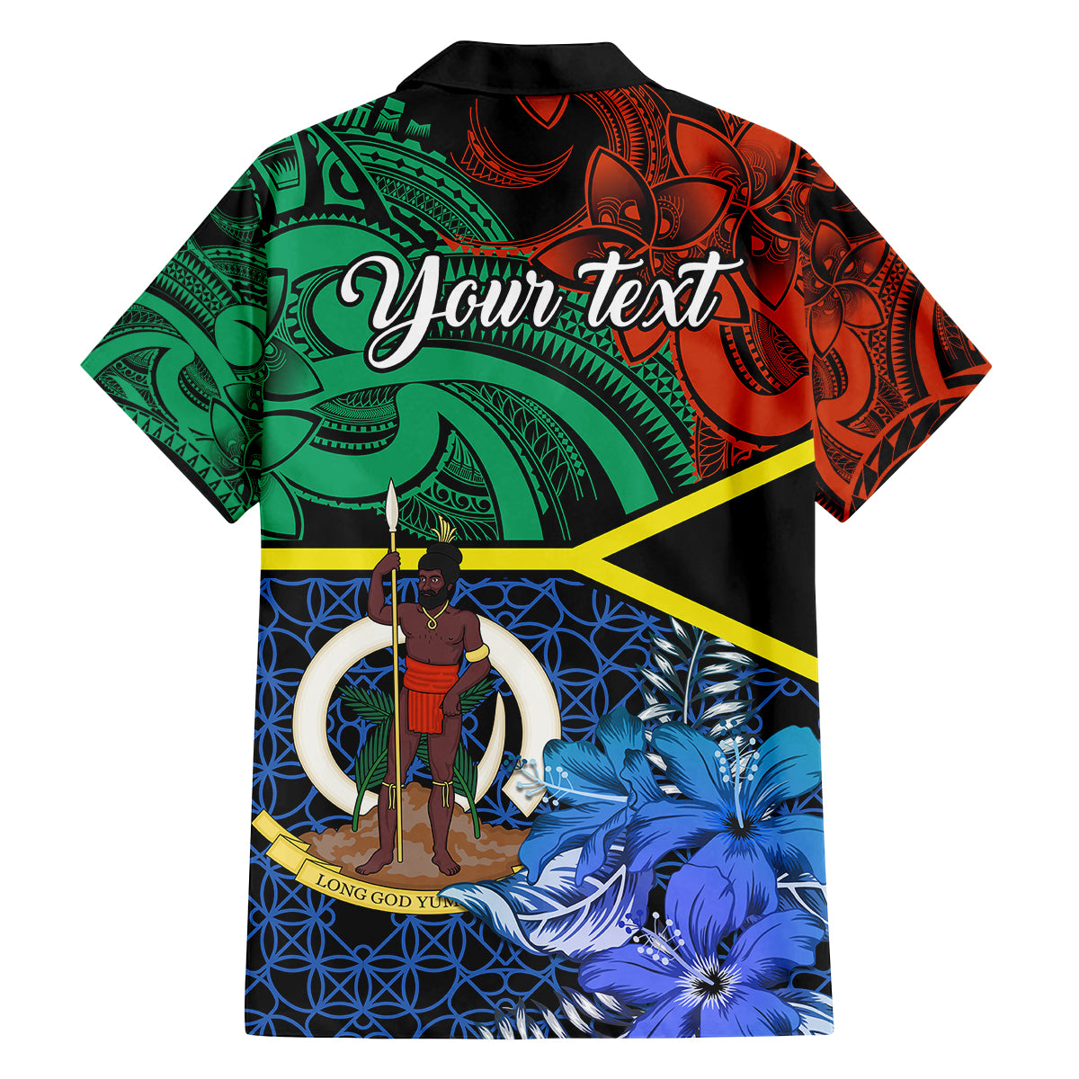Personalised Tafea Day Family Matching Off Shoulder Short Dress and Hawaiian Shirt Vanuatu Sand Drawing With Polynesian Pattern LT9 - Polynesian Pride