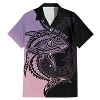 Personalised Polynesia Fishing Family Matching Mermaid Dress and Hawaiian Shirt With Maori Hei Matau Fish Hook Pastel Art LT9 Dad's Shirt - Short Sleeve Pastel - Polynesian Pride