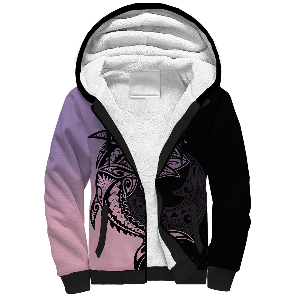 personalised-polynesia-fishing-sherpa-hoodie-with-maori-hei-matau-fish-hook-pastel-art