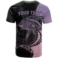 Personalised Polynesia Fishing T Shirt With Maori Hei Matau Fish Hook Pastel Art LT9 - Polynesian Pride