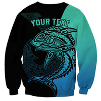 personalised-polynesia-fishing-sweatshirt-with-maori-hei-matau-fish-hook-turquoise-art