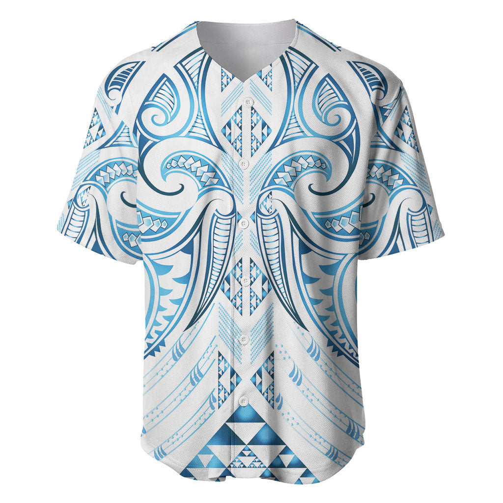 Maori Rugby Custom Ngaru Mangopare Baseball Jersey Kahui Whetu Niho Taniwha Motif LT9 Galaxy - Polynesian Pride