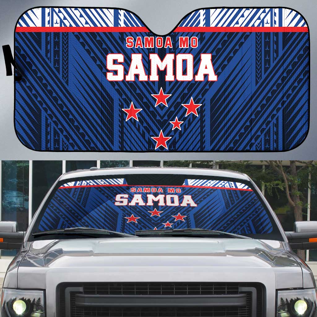 Rugby Toa Samoa Auto Sun Shade Samoa mo Samoa Island Warrior Pride - Polynesian Pride