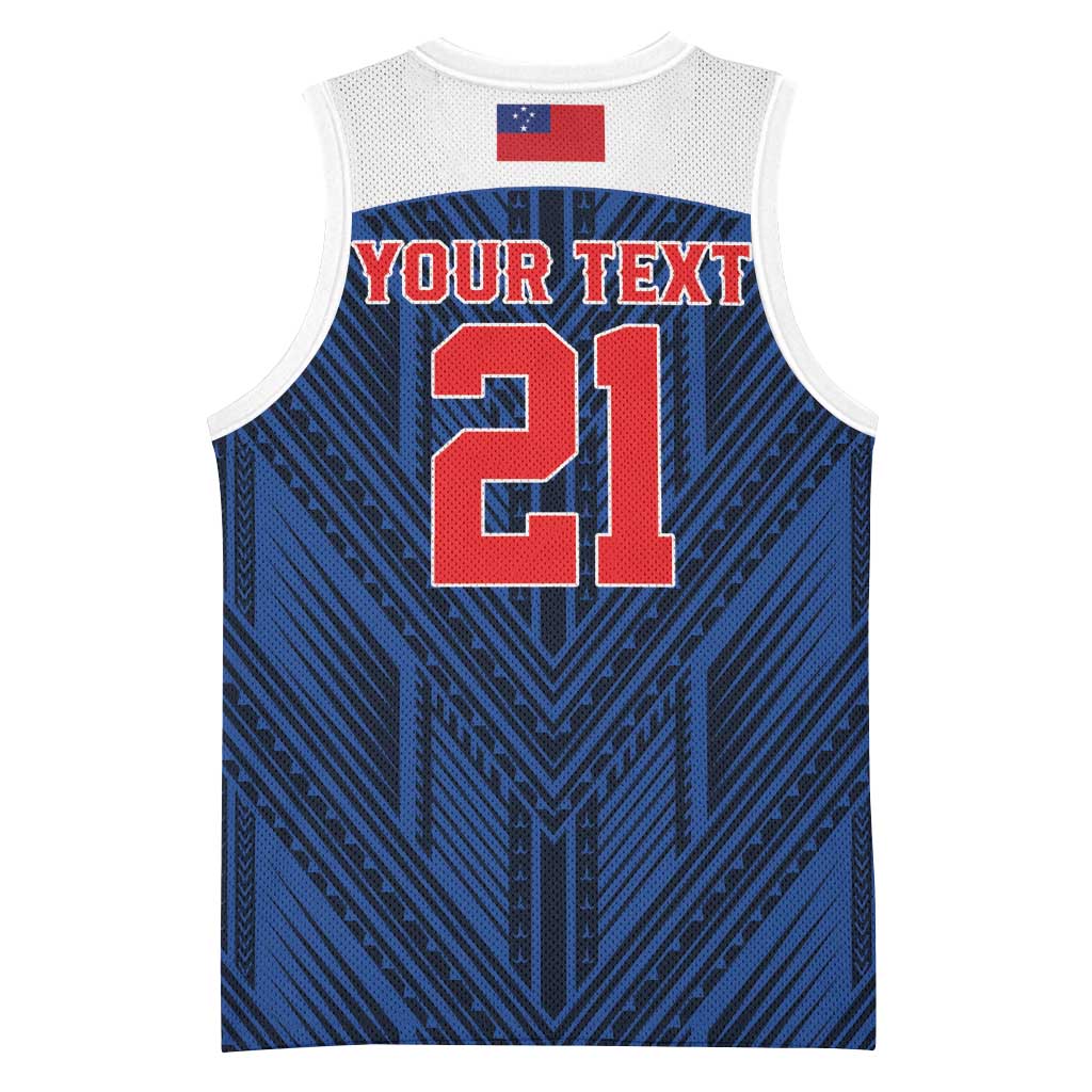 Custom Rugby Toa Samoa Basketball Jersey Samoa mo Samoa Island Warrior Pride - Polynesian Pride