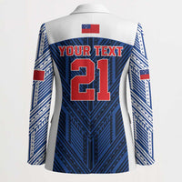 Custom Rugby Toa Samoa Blazer Samoa mo Samoa Island Warrior Pride - Polynesian Pride