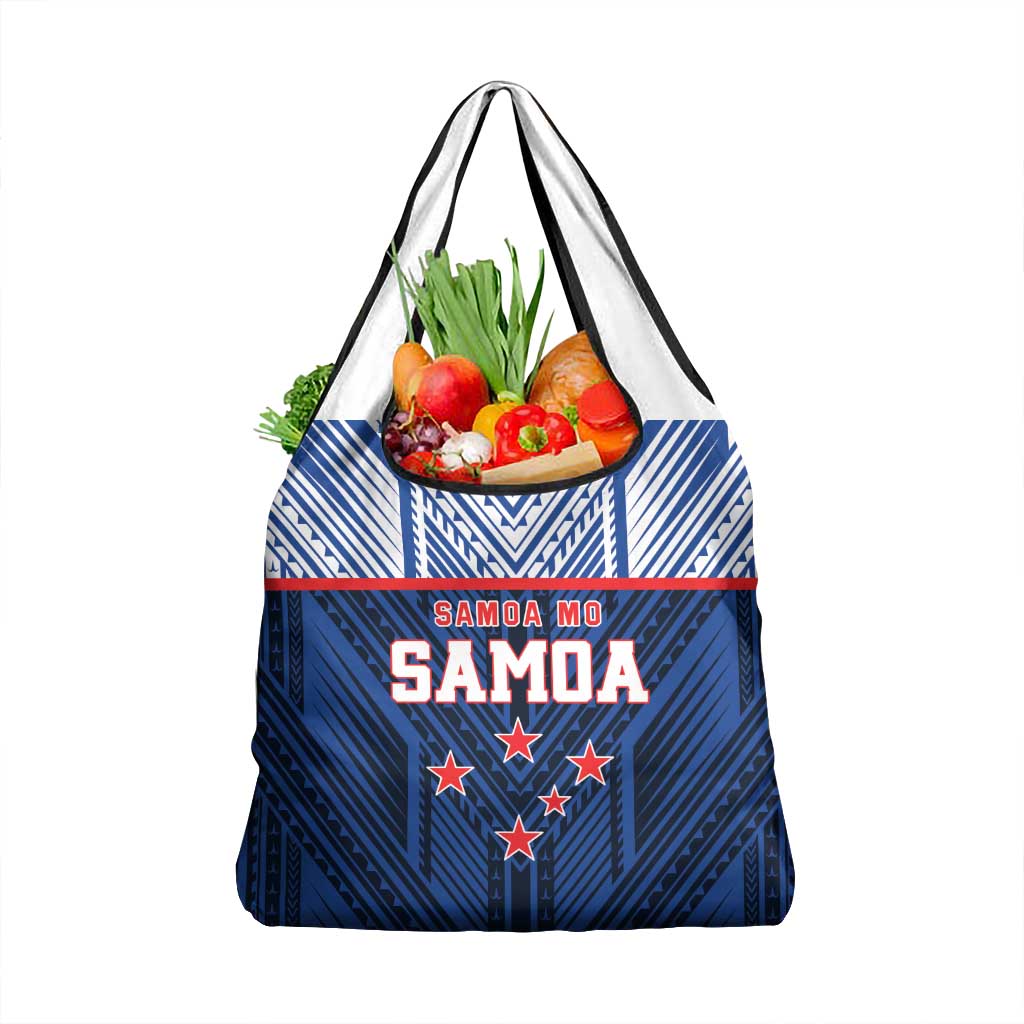 Rugby Toa Samoa Grocery Bag Samoa mo Samoa Island Warrior Pride - Polynesian Pride