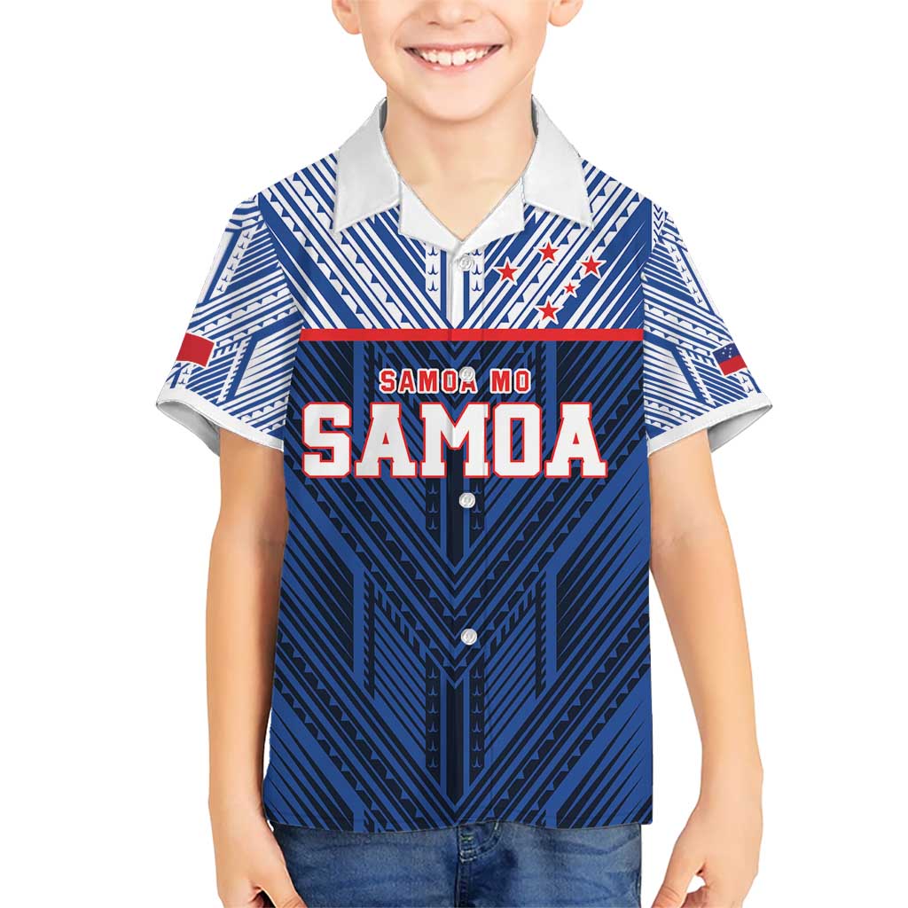 Custom Rugby Toa Samoa Kid Hawaiian Shirt Samoa mo Samoa Island Warrior Pride - Polynesian Pride