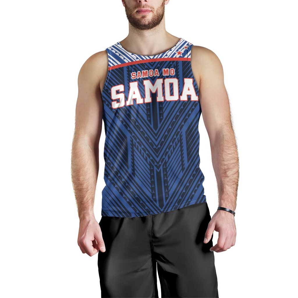 Custom Rugby Toa Samoa Men Tank Top Samoa mo Samoa Island Warrior Pride - Polynesian Pride