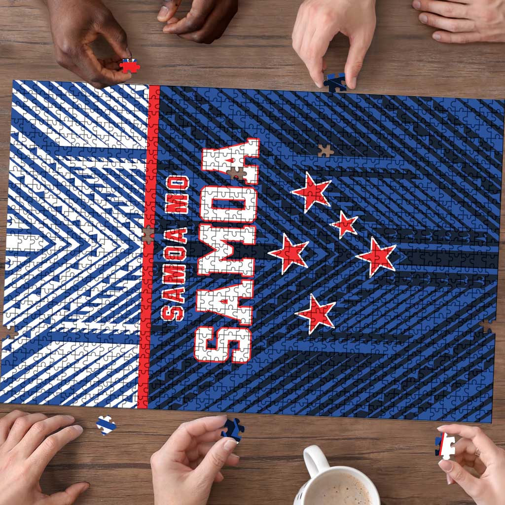 Rugby Toa Samoa Puzzle Samoa mo Samoa Island Warrior Pride - Polynesian Pride