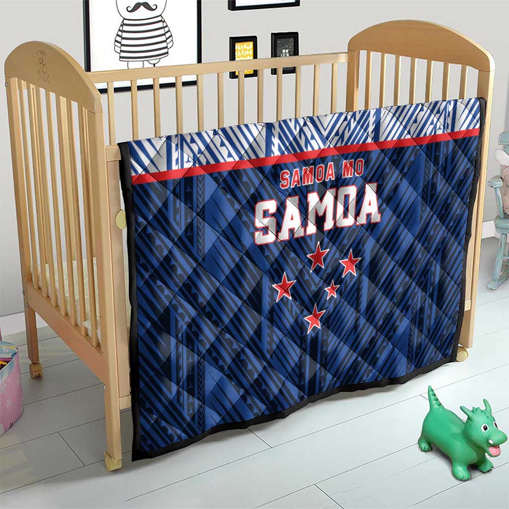 Rugby Toa Samoa Quilt Samoa mo Samoa Island Warrior Pride - Polynesian Pride